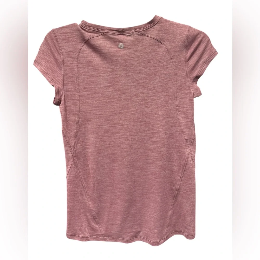 Lululemon Dusty Rose Heather Women's Pink T-Shirt Size 2